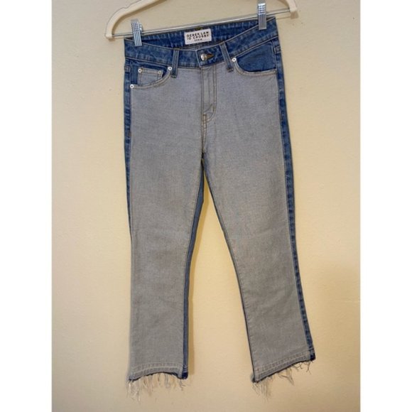 Derek Lam 10 Crosby Gia Cropped Flare Jeans 24 - Picture 3 of 8
